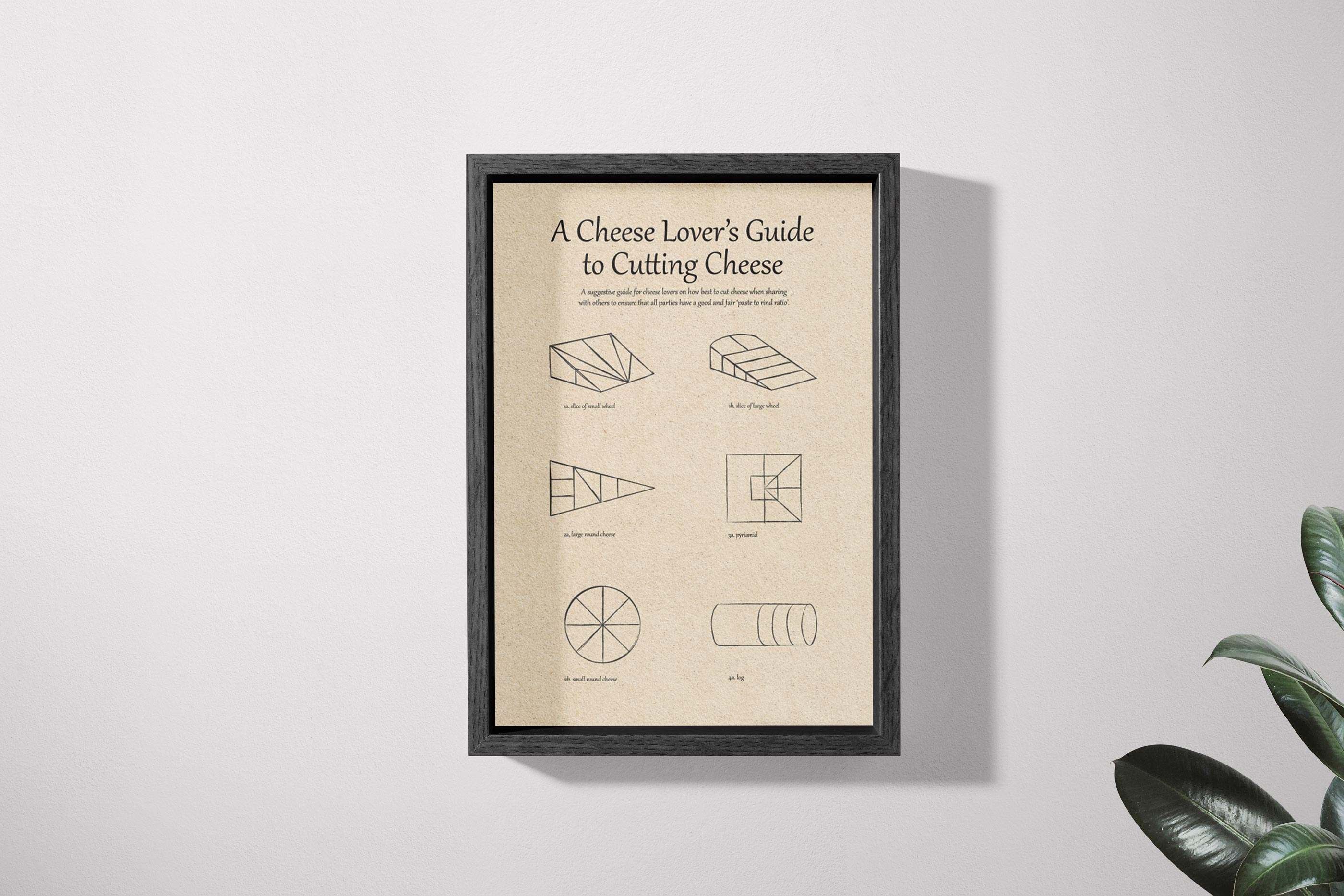 Art Print - A Cheese Lover's Guide to Cutting Cheese - Digital Download - Image 2